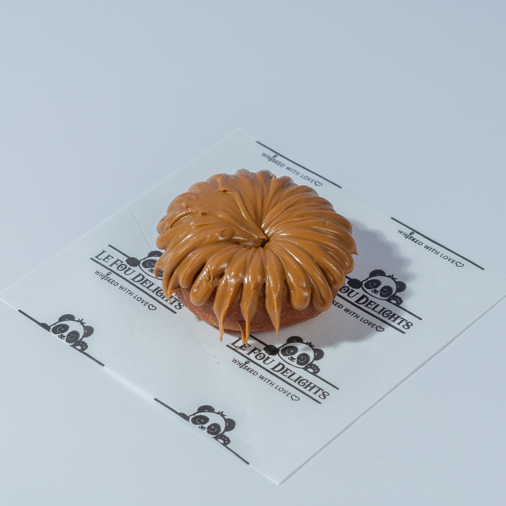Biscoff glazed donut from Le Fou Delight bakery, Vadodara