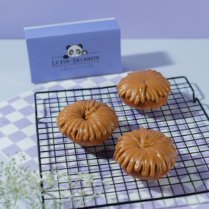 Biscoff glazed donut from Le Fou Delight bakery, Vadodara
