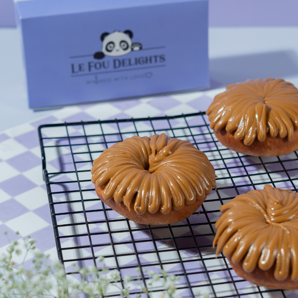 Biscoff glazed donut from Le Fou Delight bakery, Vadodara