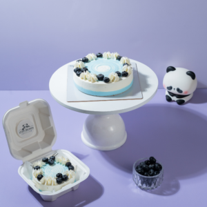 Freshly baked blueberry cake