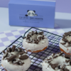 Cookies and cream donut with white chocolate glaze, Le Fou Delight Vadodara