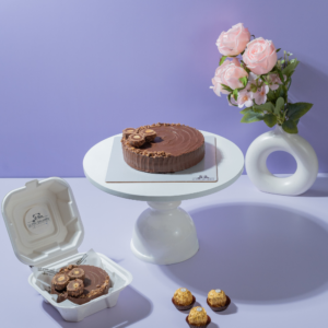Ferrero Rocher Cake with chocolate sponge, Nutella and Ferrero Rocher