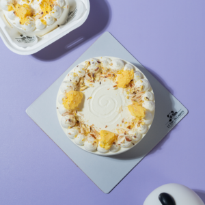 Eggless Rasmalai Dryfruit Cake topped with premium dry fruits by Le Fou Delight in Vadodara