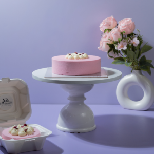 Perfectly backed rose tender coconut cake