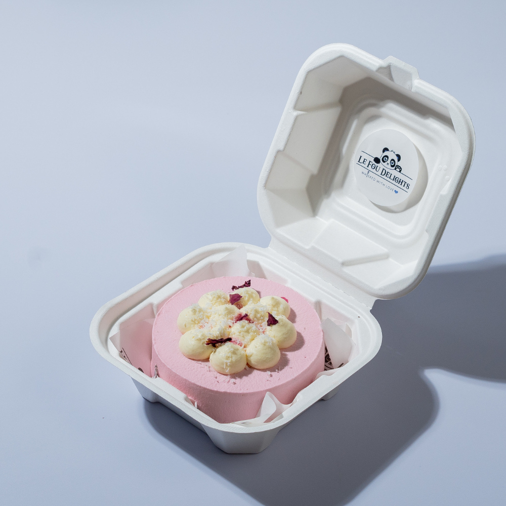 Perfectly backed rose tender coconut cake