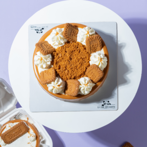 Fresh Vanilla Biscoff Celebration Cake from Le Fou Delight
