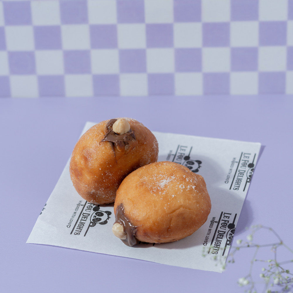 Nutella Bomboloni from Le Fou Delight, Vadodara, filled with creamy Nutella