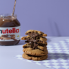Freshly baked Nutella Stuffed Cookie with a molten hazelnut chocolate center Vadodara