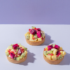 Fresh Fruit Custard Tart Fresh Fruit Custard Tart from Le Fou Delight, Vadodara, topped with seasonal fruits