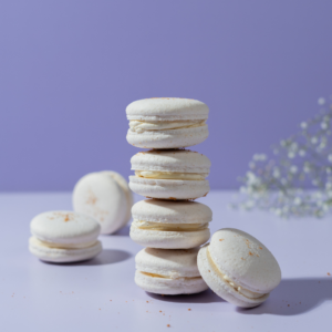 Caramelized Biscoff Macaron filled with smooth Biscoff cookie spread, Vadodara