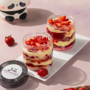 Vanilla Custard Strawberry Jar