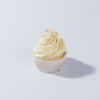 Vanilla Bean Buttercream Cupcake Classic eggless vanilla cupcake topped with rich, real vanilla bean buttercream swirl