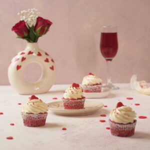 Valentine’s Red Velvet Cupcakes premium Valentine dessert by Le Fou Delights