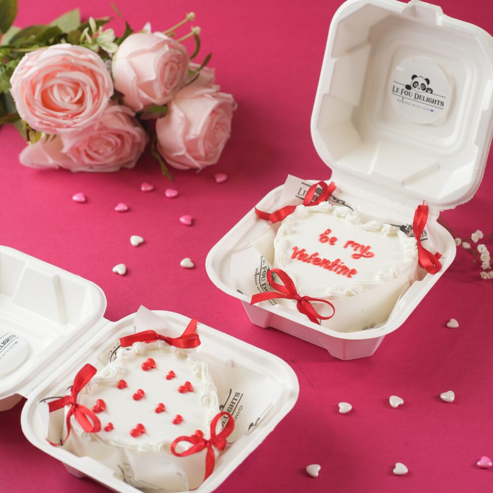 Valentine Heart Cake premium heart-shaped dessert by Le Fou Delights