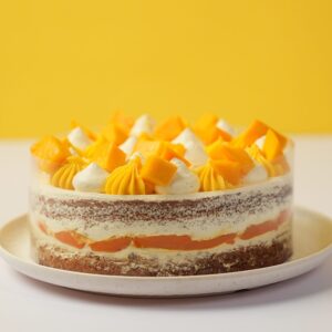 Mango gateaux cake Vadodara with fresh cream layers