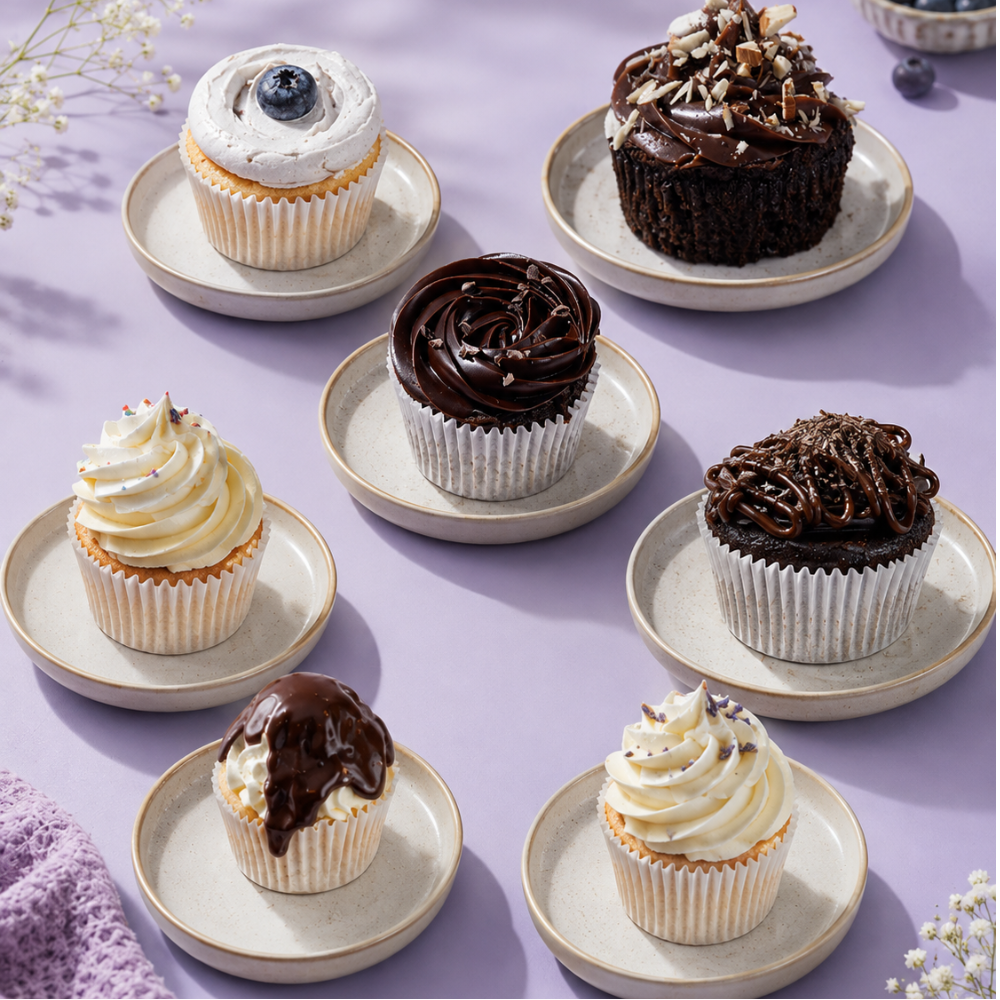 Cupcakes near Vadodara at Le fou delight