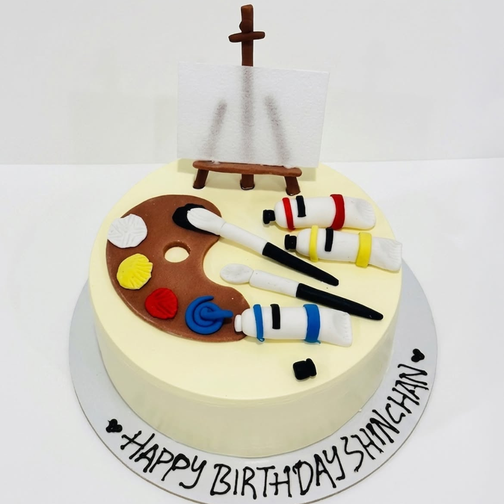For creating pictures paint cake
