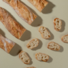 Baguettes (3) Fresh artisan French baguette with a crisp golden crust from Le Fou Delight in Vadodara