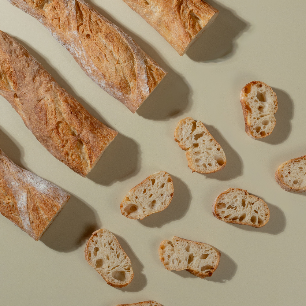 Baguettes (3) Fresh artisan French baguette with a crisp golden crust from Le Fou Delight in Vadodara