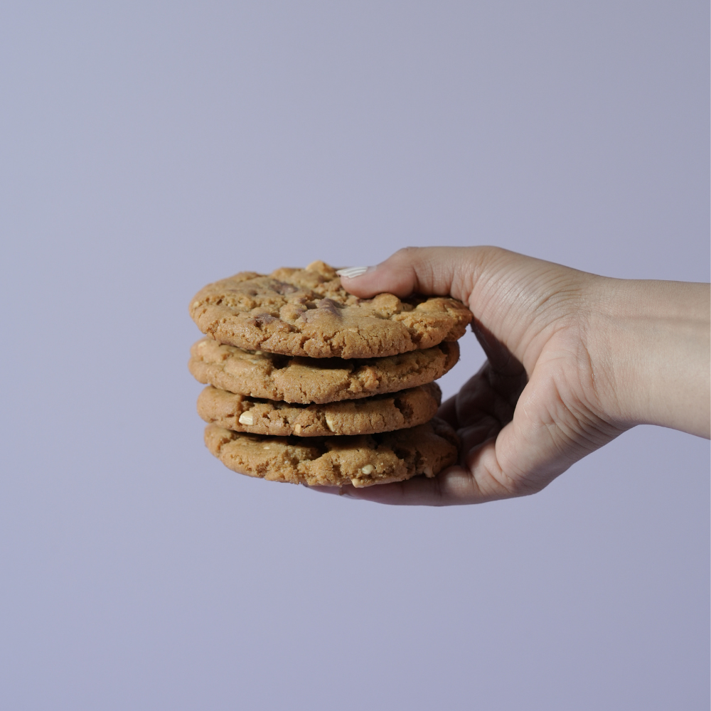 Brown Butter Hazelnut Cookie made with browned butter and toasted hazelnuts