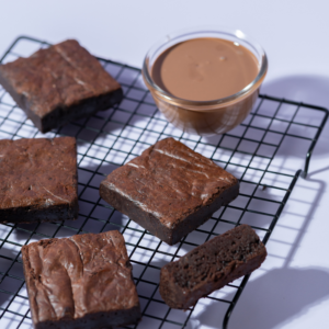 Purchase the chocolate fudgy brownie