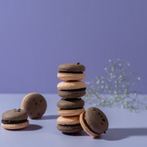 Decadent Chocolate Orange Macaron filled with citrus chocolate ganache Vadodara