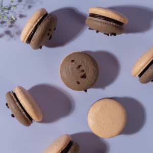 Decadent Chocolate Orange Macaron filled with citrus chocolate ganache Vadodara