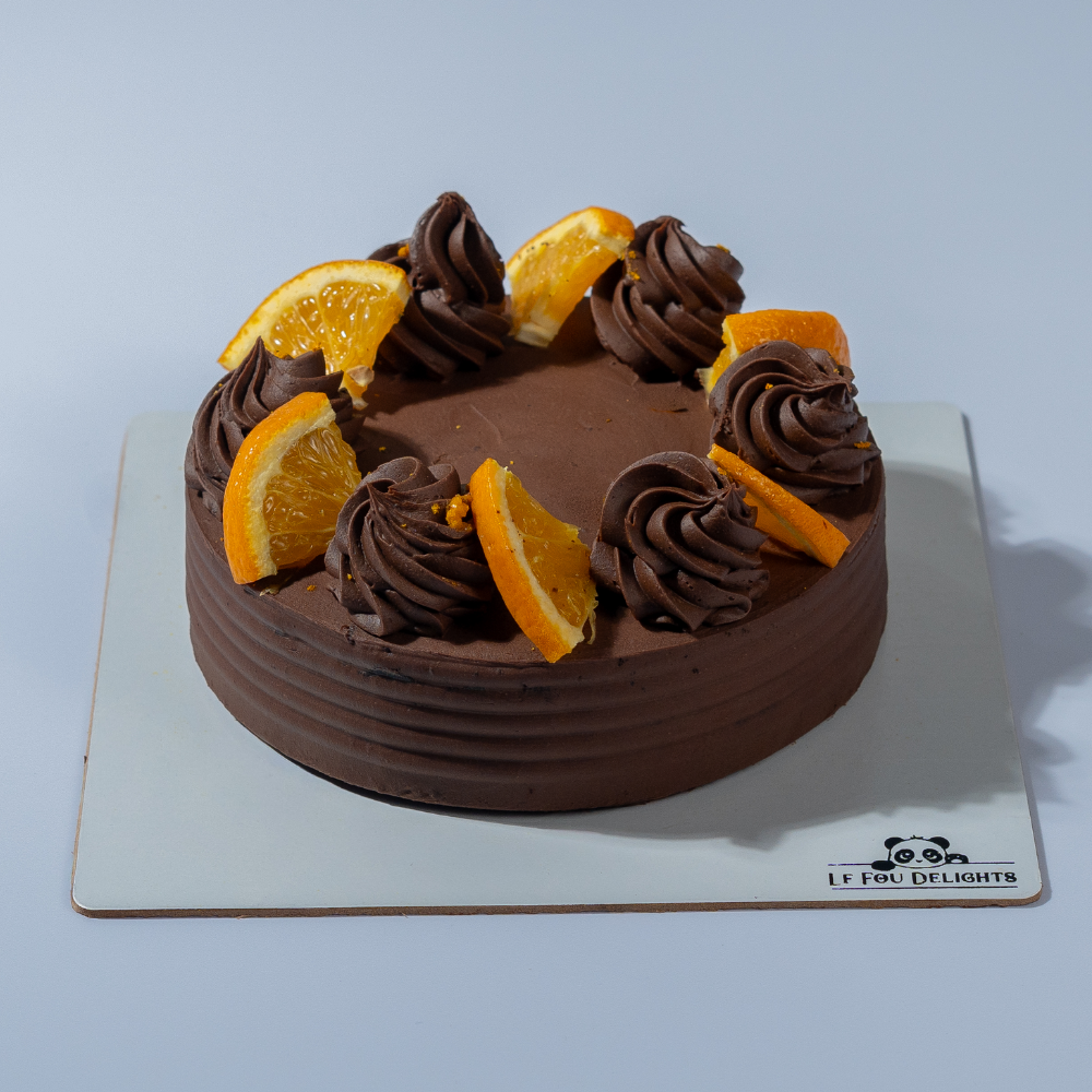 Sugar-Free and Gluten-Free Chocolate Orange Cake in Vadodara with rich chocolate and fresh orange by Le Fou Delight