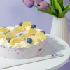 Sugar-Free and Gluten-Free Lemon Blueberry Cake in Vadodara with fresh lemon and juicy blueberries by Le Fou Delight