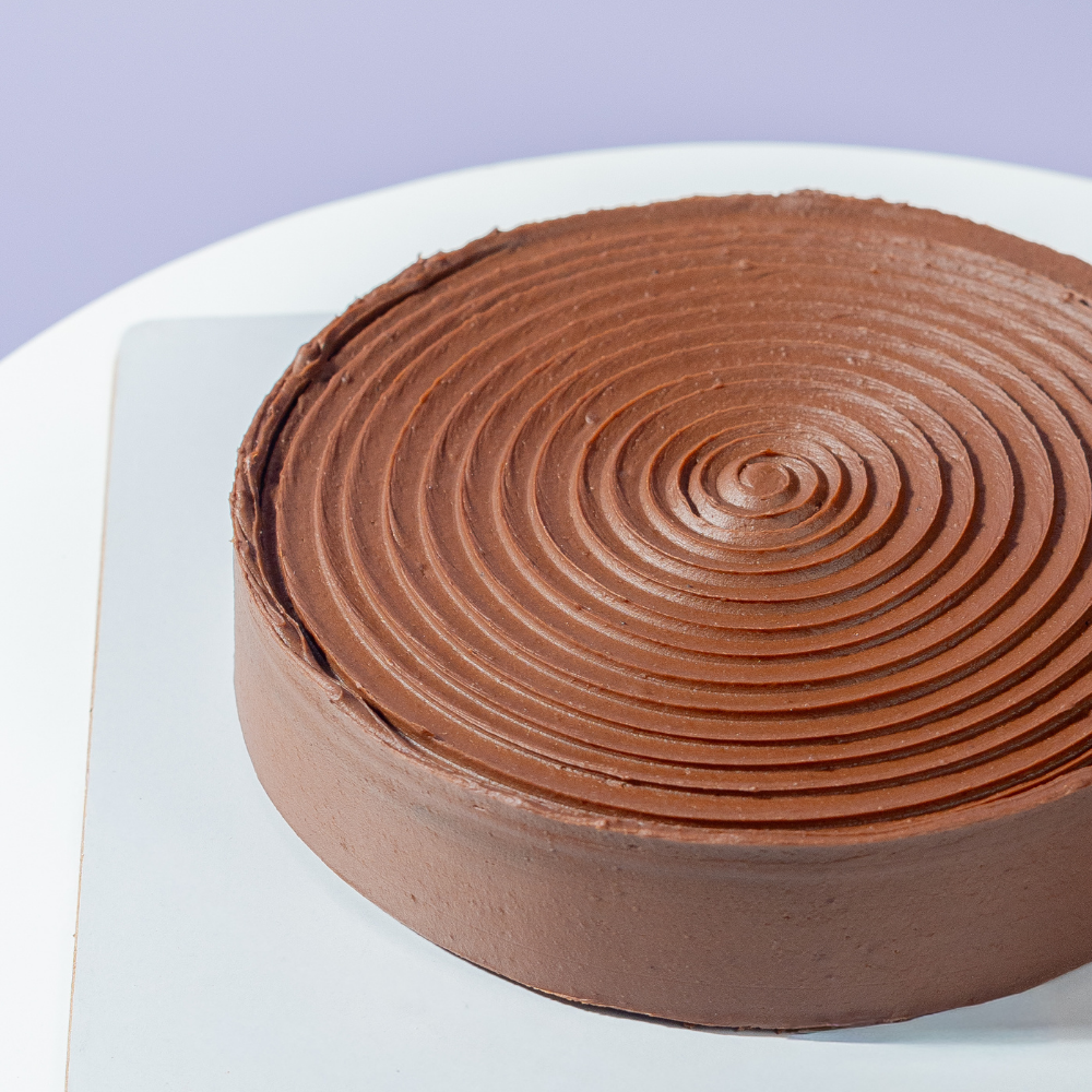 Rich fudgy gluten-free and sugar-free Matilda chocolate cake layer slice