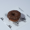 Nutella Donut in Vadodara topped with creamy Nutella glaze, Le Fou Delight