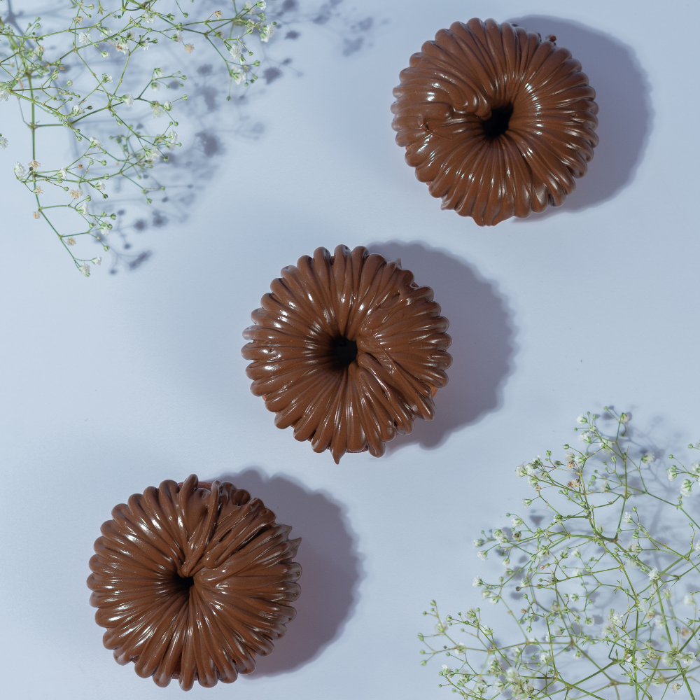 Nutella Donut in Vadodara topped with creamy Nutella glaze, Le Fou Delight