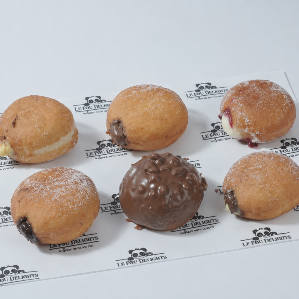 Pack of 6 l bomboloni at le fou delight, order now for same-day delivery