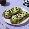 Freshly prepared healthy pesto avocado sourdough toast ready for delivery in Vadodara