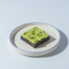 Handcrafted Pistachio Brownie in Vadodara by Le Fou Delight, rich fudgy chocolate topped with roasted pistachios