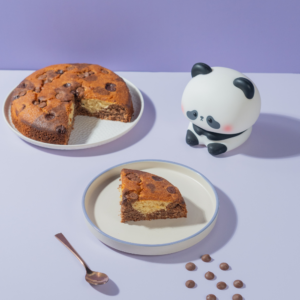 Timeless Marble Cake in Vadodara with soft vanilla and chocolate swirls by Le Fou Delight