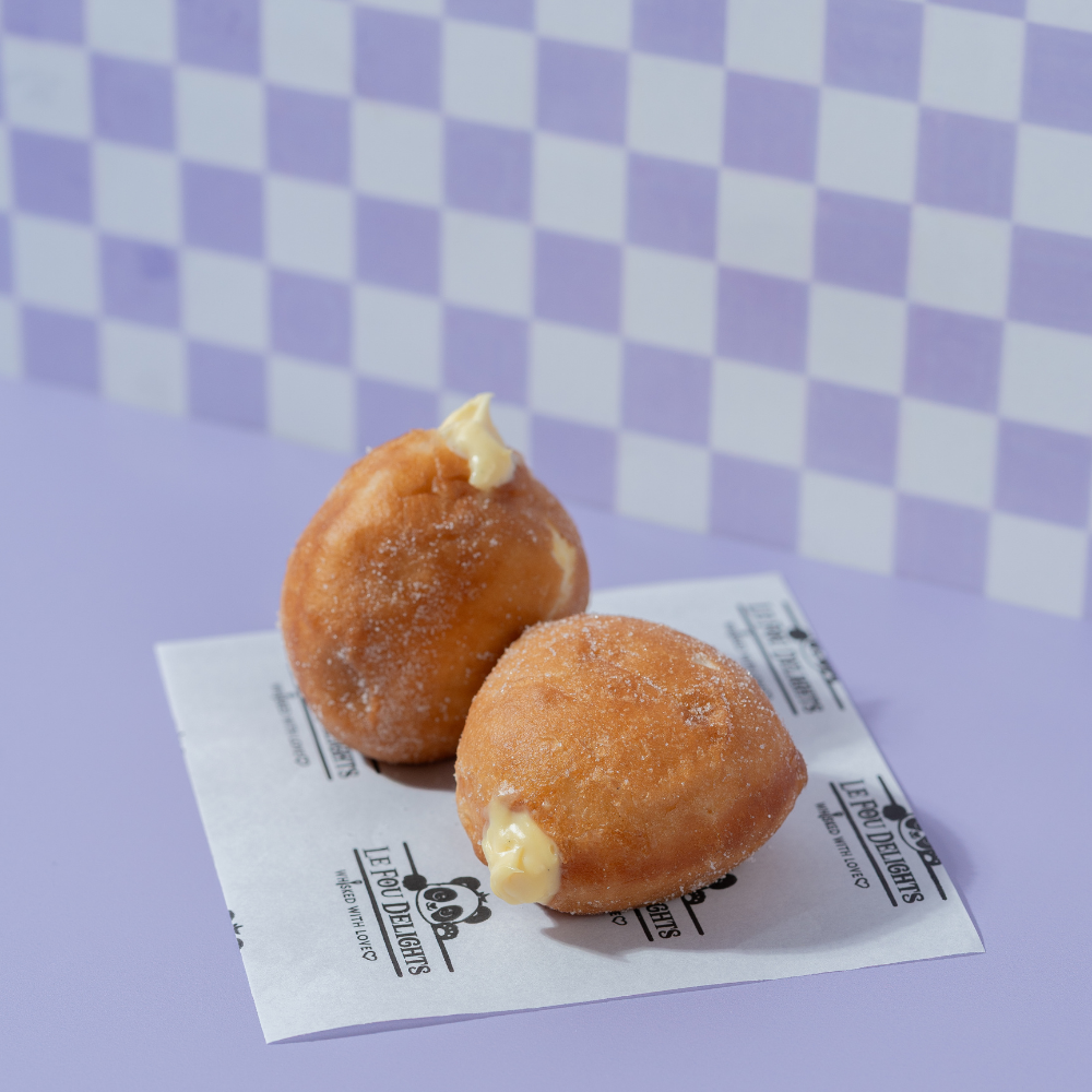 Vanilla Custard Bomboloni from Le Fou Delight, Vadodara, filled with silky custard